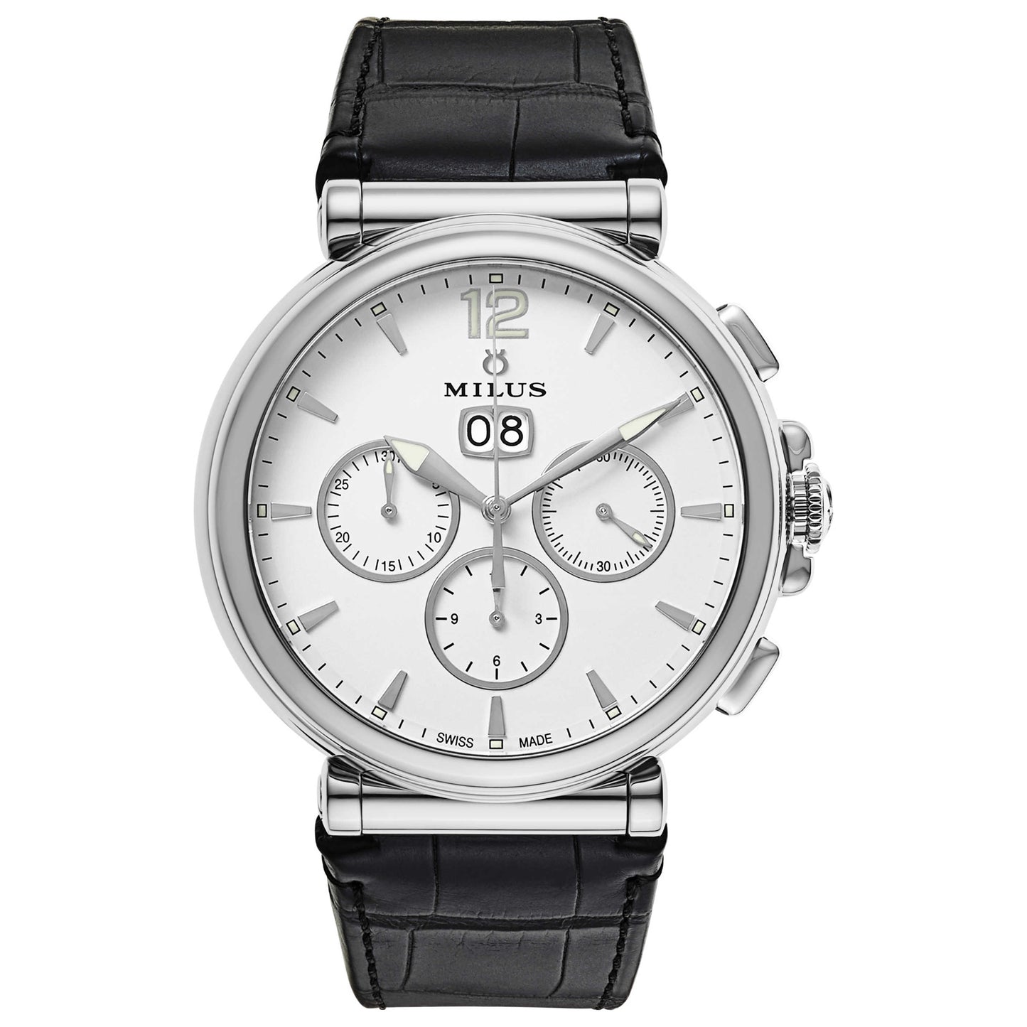 Front view of Milus Zetios Men's Automatic Watch ZETC025