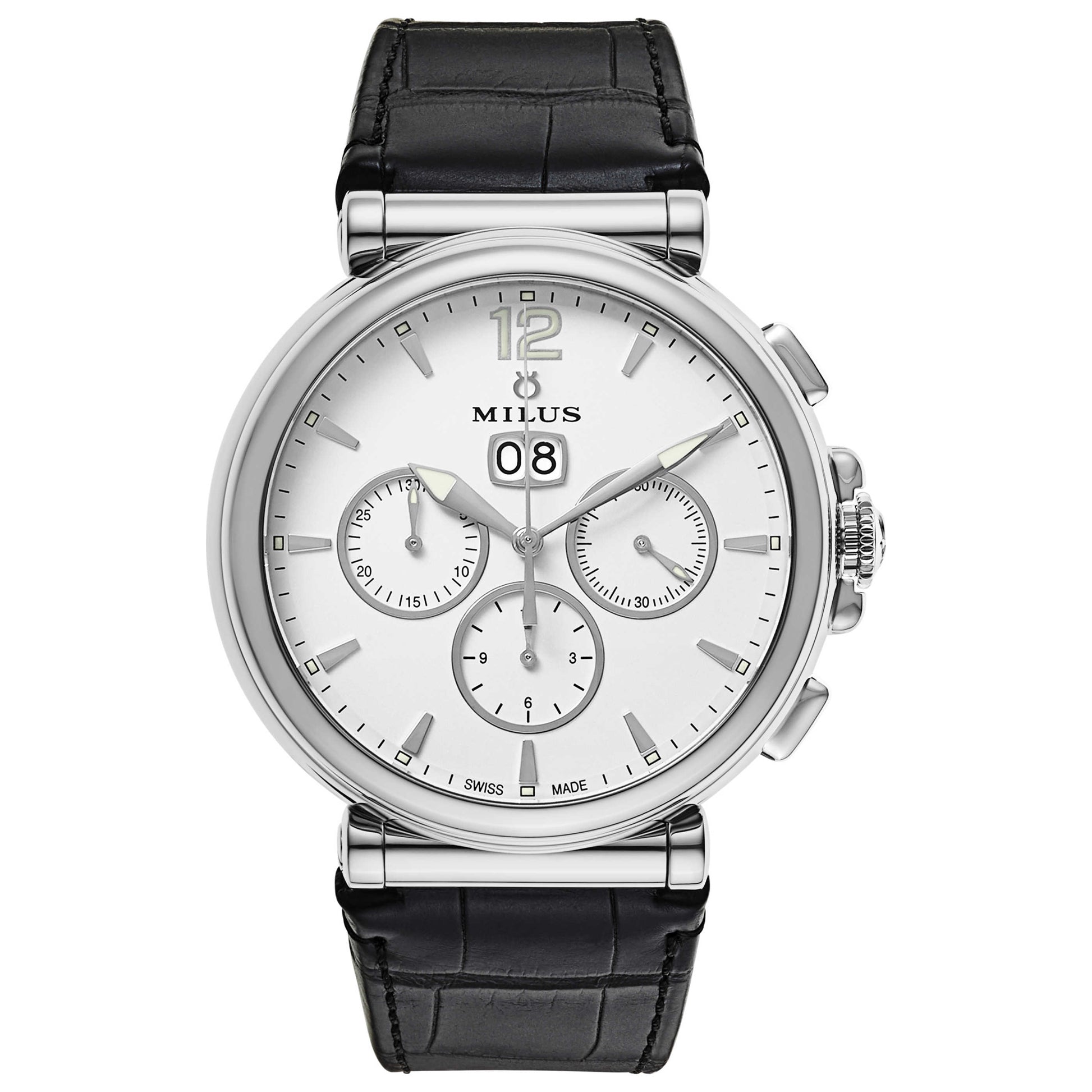Front view of Milus Zetios Men's Automatic Watch ZETC025