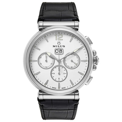 Front view of Milus Zetios Men's Automatic Watch ZETC025