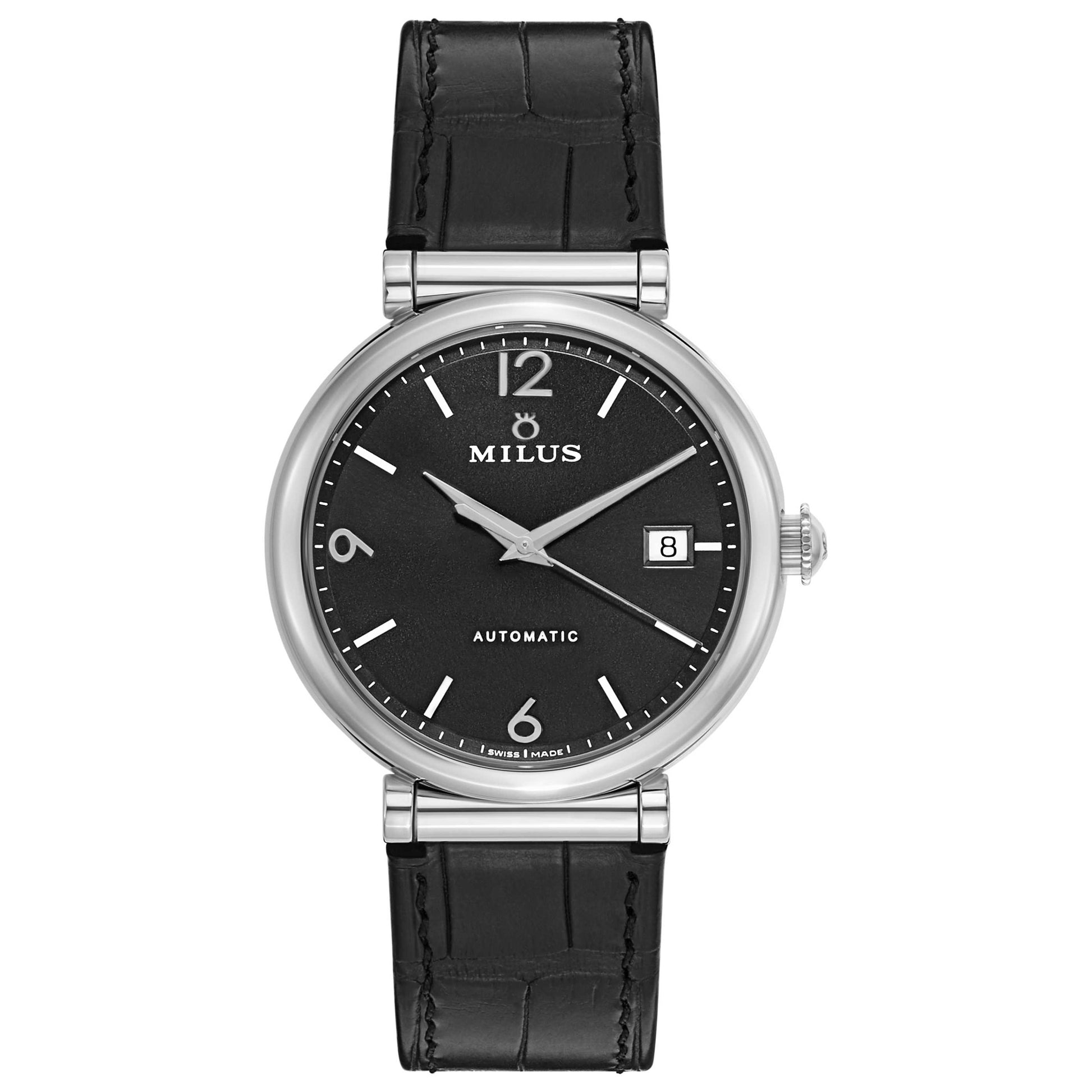 Front view of Milus Zetios Men's Manual-Wind Watch ZETK300